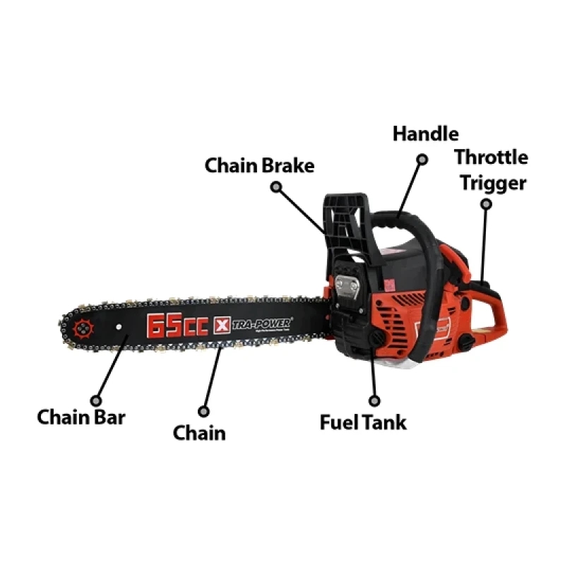 Xtra Power 18 Inch Gasoline Chain Saw 450Mm 65Cc Xpt468