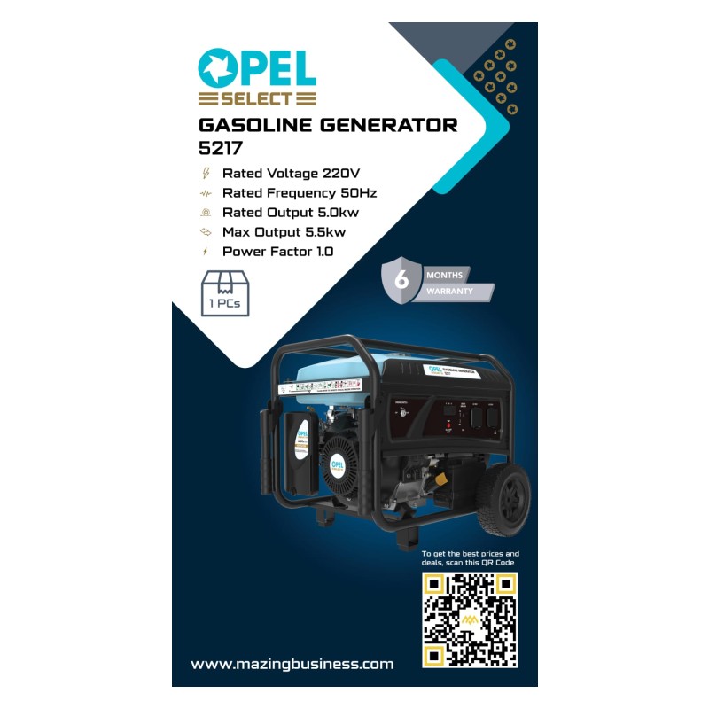 OPEL SELECT 5217 - 5.5Kv GASOLINE GENERATOR