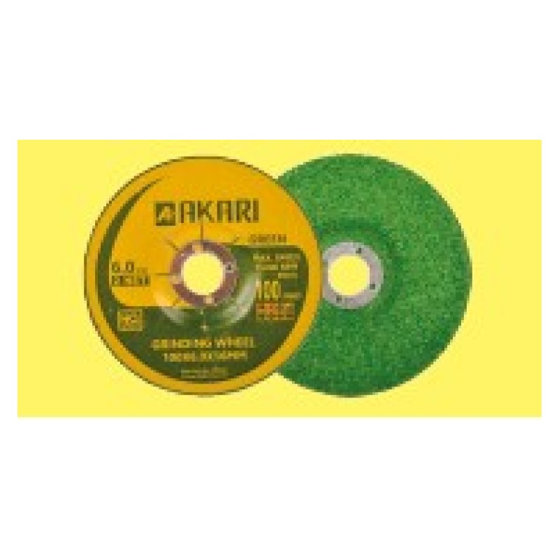 Akari DC WHEEL 100 X 6MM (4") GREEN (200PCS)