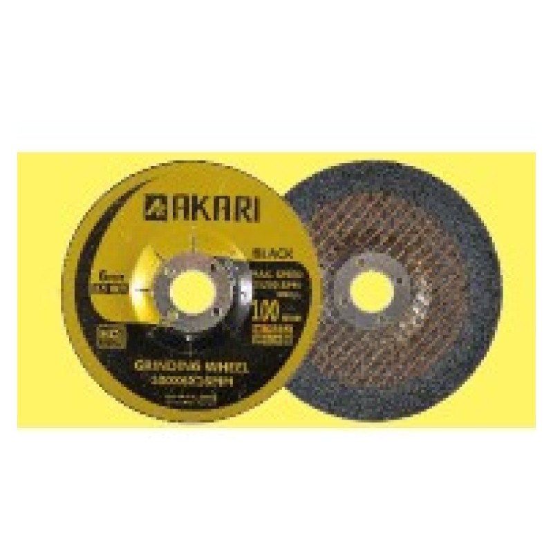Akari DC WHEEL 100 X 6MM (4") BLACK (200PCS)