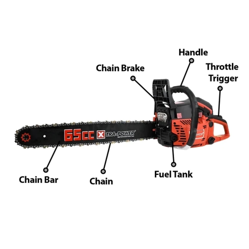 Xtra Power 22 Inch Gasoline Chain Saw 550Mm 65Cc Xpt469