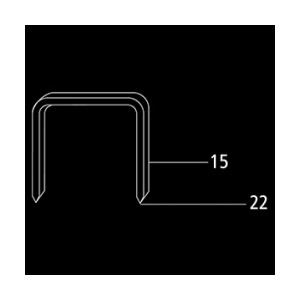 MILES STAPLES NO. 35-15MM (ZINC COATED)1000 STAPLES