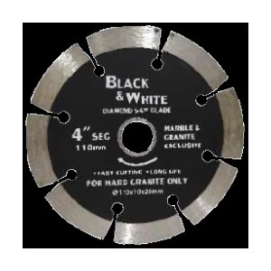 Akari MARBLE CUTTING BLADE (BLACK & WHITE) 4" SEGMENT DZ-40 (200PCS)
