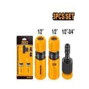 INGCO 3 PCS HOSE QUICK CONNECTORS SET HHCS03122