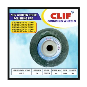 CLIF NON WOOVEN GREEN WHEEL 4'' 320 GRITT