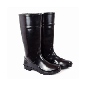 AGARSON PVC GUMBOOT WITHOUT STEEL TOE, DUAL DENSITY, BLACK COLOUR, HEIGHT 15" WITH INSIDE LINING. SIZES: 8 - CEASER-15298 (ISI CERTIFIED)