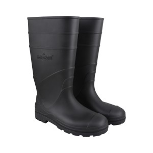ALKO PLUS BLACK PVC GUMBOOT WITHOUT STEEL TOE, DUAL DENSITY, HEIGHT 15" WITH INSIDE LINING FOR SWEAT ABSORPTION, SIZES: 9 - APS-G2 (ISI CERTIFIED)