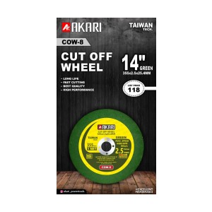 Akari CUT OF WHEEL 355 X 2.5MM (14") GREEN (1NET) (40PCS)