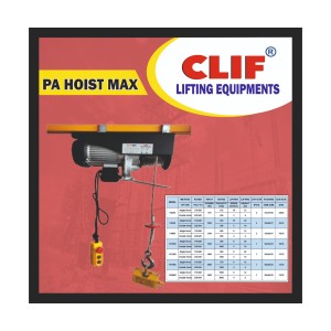CLIF MAX MINI WIRE ROPE HOIST - 3MM ROPE PA250X30MTR