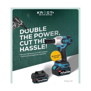 KROST CORDLESS 1/2 IMPACT WRENCH (36V) (5 PCS)