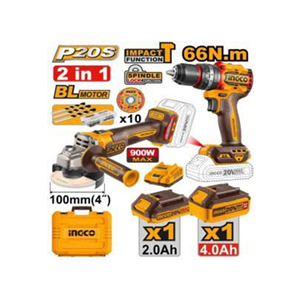 INGCO 20V CORDLESS 2 PCS COMBO KIT - CKLI2027310