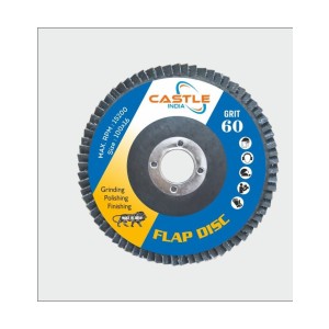 Castle Flap Disc Metal Cap 4"x36