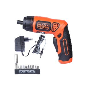 BLACK AND DECKER 3.6V - 4.2 NM - LI-ION SCREWDRIVER WITH 10 SCREWDRIVER BITS BDCS36F-IN