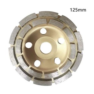 CLIF PREMIUM CUP BLADE -SEGMENTED DOUBLE CUP 5INCH/125X22 4MM (50PCS)