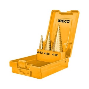INGCO 3 PCS STEP DRILL BIT SET - AKSDS0301