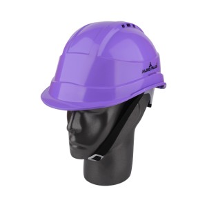ALKO PLUS RATCHET TYPE SAFETY HELMET WITH VENTILATION SLOTS (VIOLET) - APS 131 (ISI CERTIFIED)