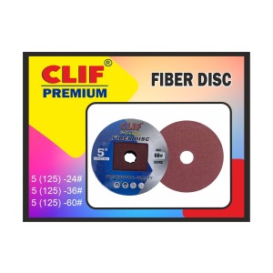CLIF ABRASIVES FIBRE DISC 5INCH A60 (600PCS)