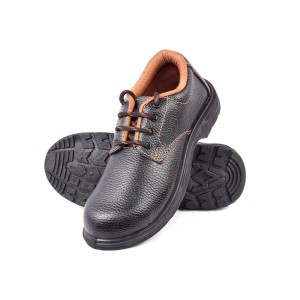 AGARSON SYNTHETIC LEATHER SAFETY SHOES WITH STEEL TOE SIZES: 9 - COPPER-15844 (ISI CERTIFIED)