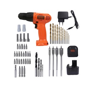 BLACK AND DECKER 12V - 1.3AH - CORDLESS DRILL KIT - SINGLE BATTERY CD121K50-IN