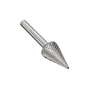 Miranda 12x20x70mm Cone Radius Shape Tungsten Carbide Rotary Burr, KM2, Shank Diameter: 6SHK