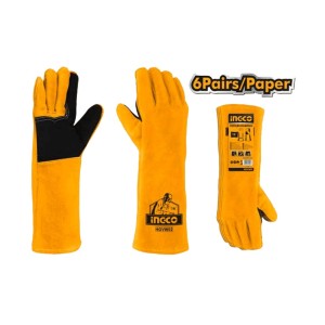 INGCO WELDING LEATHER GLOVES 16" - HGVW02
