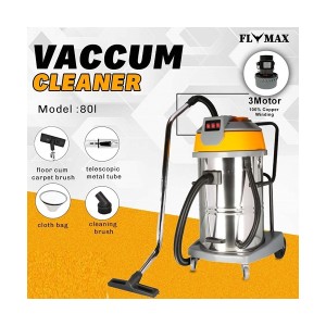 FLYMAX VACUUM CLEANER 80 LTR (3 BIG MOTOR) 1800W