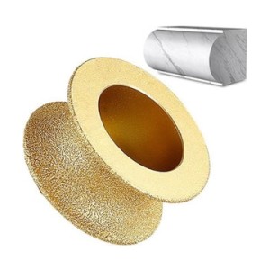 GOLDEN BULLET GOLDEN VACCUM BRAZED WHEEL, HALF ROUND CONCAVE 15MM - VBH 15