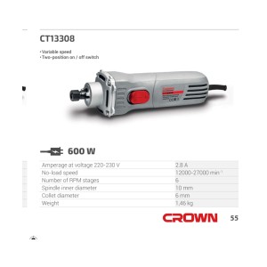 Crown Ct 13308 Small Die Grinder