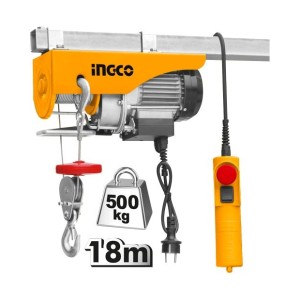 INGCO ELECTRIC HOIST 900W 250KG(SINGLE) 500KG(DOUBLE) [2PC] - EH5001