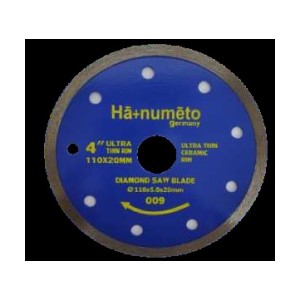 Akari MARBLE CUTTING BLADE (HANUMETO HOT PRESS) 4" ULTRA THIN CERAMIC RIM H009 (200PCS)