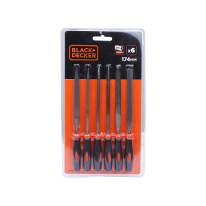 BLACK & DECKER 6 PCS NEEDLE FILE SET BDHT22148