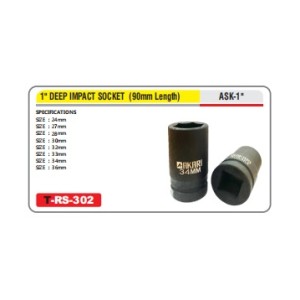 AKARI 1" DEEP SOCKET (90MM) - ASK-1