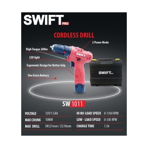 SWIFT SWIFT CORDLESS DRILL 10MM - SW1011