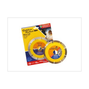 GOLDEN BULLET YELLOW NICE CUT THIN SEGMENT TILE CUTTER 110MM