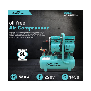 Kuvera 550W Oil Free Air Compressor 09Ltr - OF-550W/9L