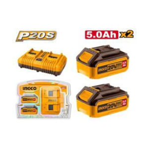 INGCO 20V P20S LITHIUM-ION BATTERY AND CHARGER KIT - FBCPK2425