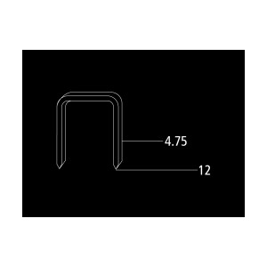 MILES STAPLES NO. 10J(BLACK) -4MM 18480 STAPLES
