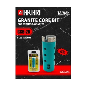 AKARI GRANITE CORE BITS (FOR ANGLE GRINDER) 26MM