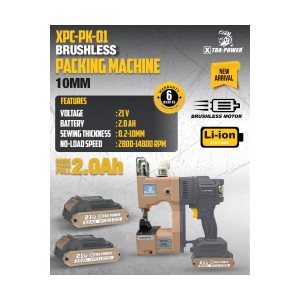XTRA POWER XPC-PK-01 BRUSHLESS PACKING MACHINE 10MM 21V