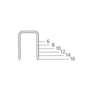 MILES STAPLES NO. 10F-16MM 5024 STAPLES