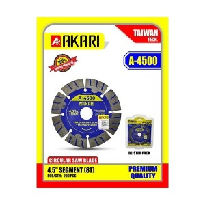 AKARI MARBLE CUTTING BLADE AKARI NEW SERIES A-4500 4.5" SEG 8T-15MM