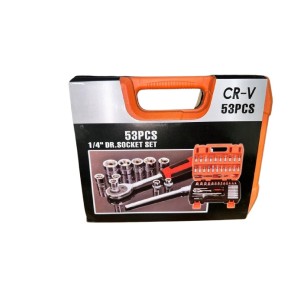 53PCS SOCKET SET 1/4" SQ. DRIVE