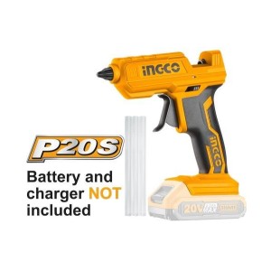 INGCO LITHIUM-ION GLUE GUN 20V [36PC] - CGGLI2001