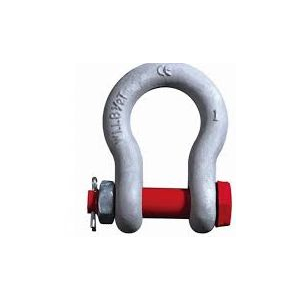 LIFTGEAR US TYPE BOW SHACKLE NUT BOLT G2130
 CAPACITY- 12T WEIGHT-4.3Kg