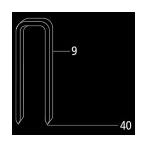 MILES STAPLES NO. 90 - 22MM 4800 STAPLES