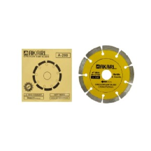Akari MARBLE CUTTING BLADE AKARI NEW SERIES A-200 4" SEG 9T (200PCS)