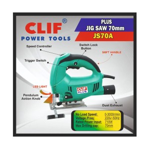 CLIF PLUS JIG SAW MACHINE 70MM JS70A (8PCS)