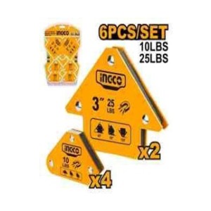 INGCO 6 PCS MAGNETIC WELDING HOLDER SET - AMWH6001