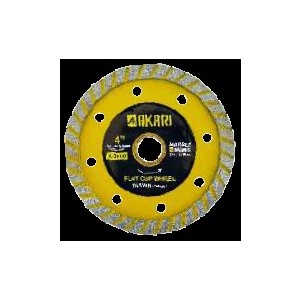 Akari MARBLE CUTTING BLADE AKARI NEW SERIES A-2600 4" FLAT CUP RIM & TURBO (100PCS)