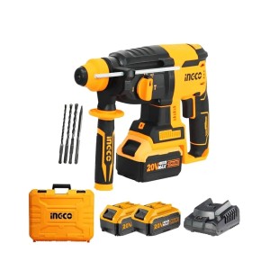 INGCO LITHIUM-ION ROTARY HAMMER 26MM 20V [4PC] - CRHLI202287